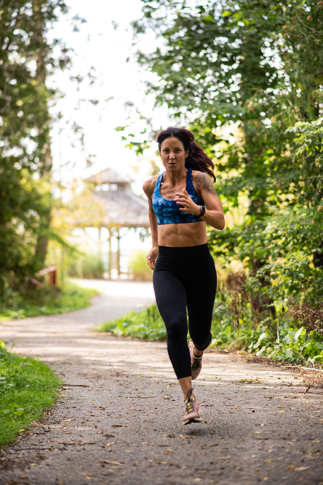 Candid fitness photography