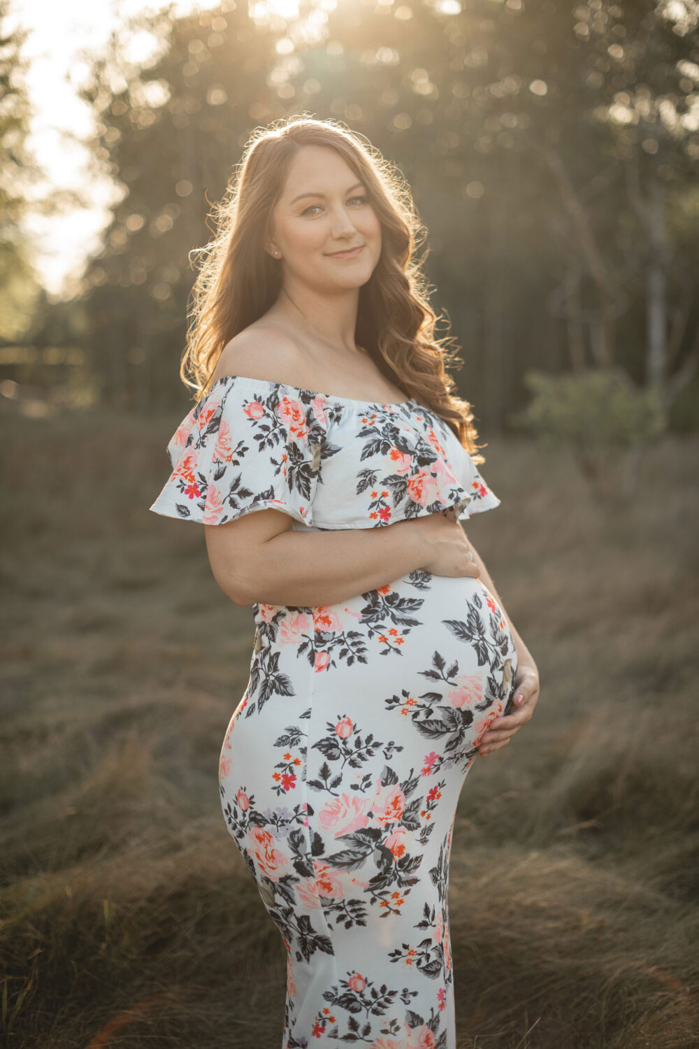 sunset maternity photography