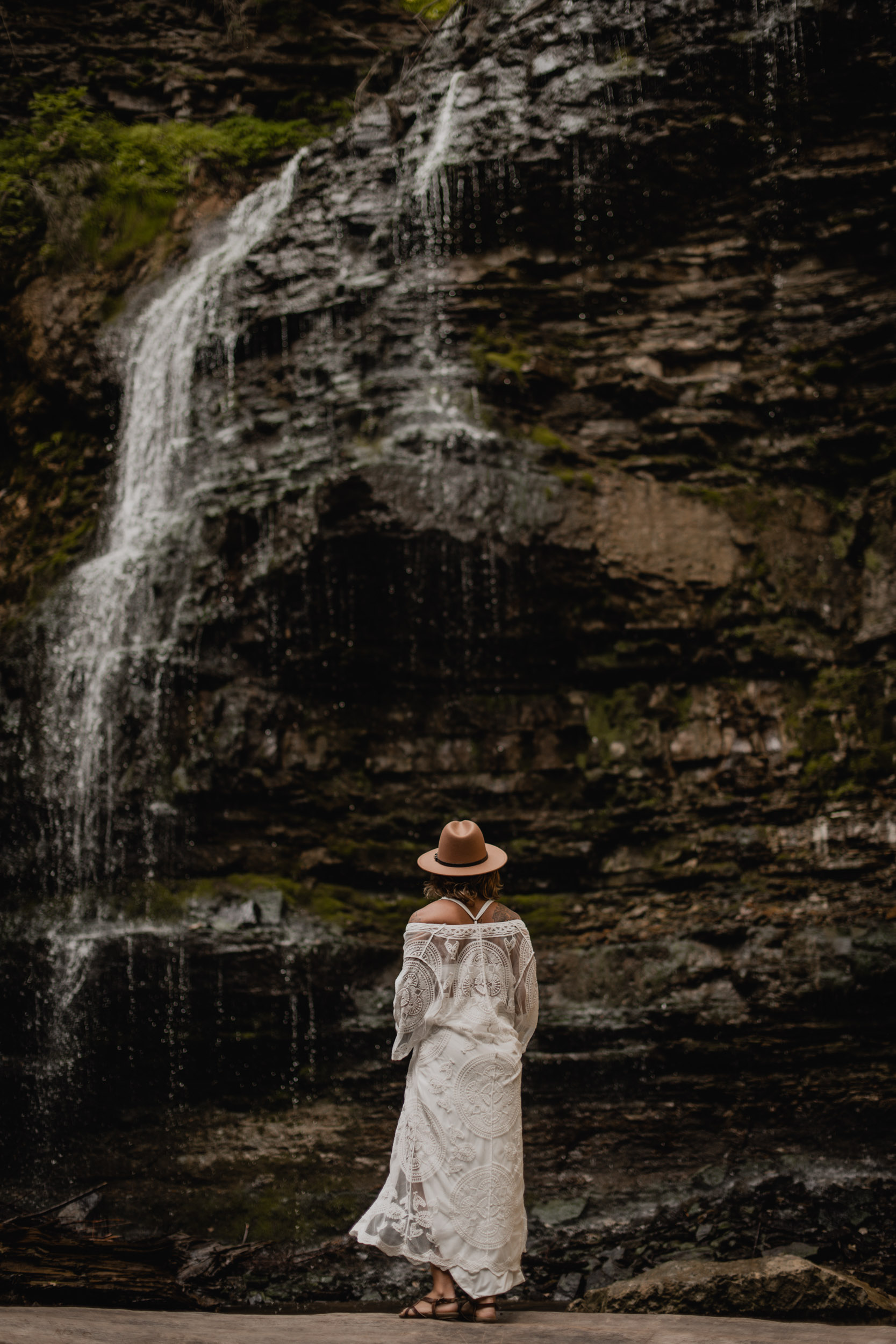 waterfall branding photoshoot