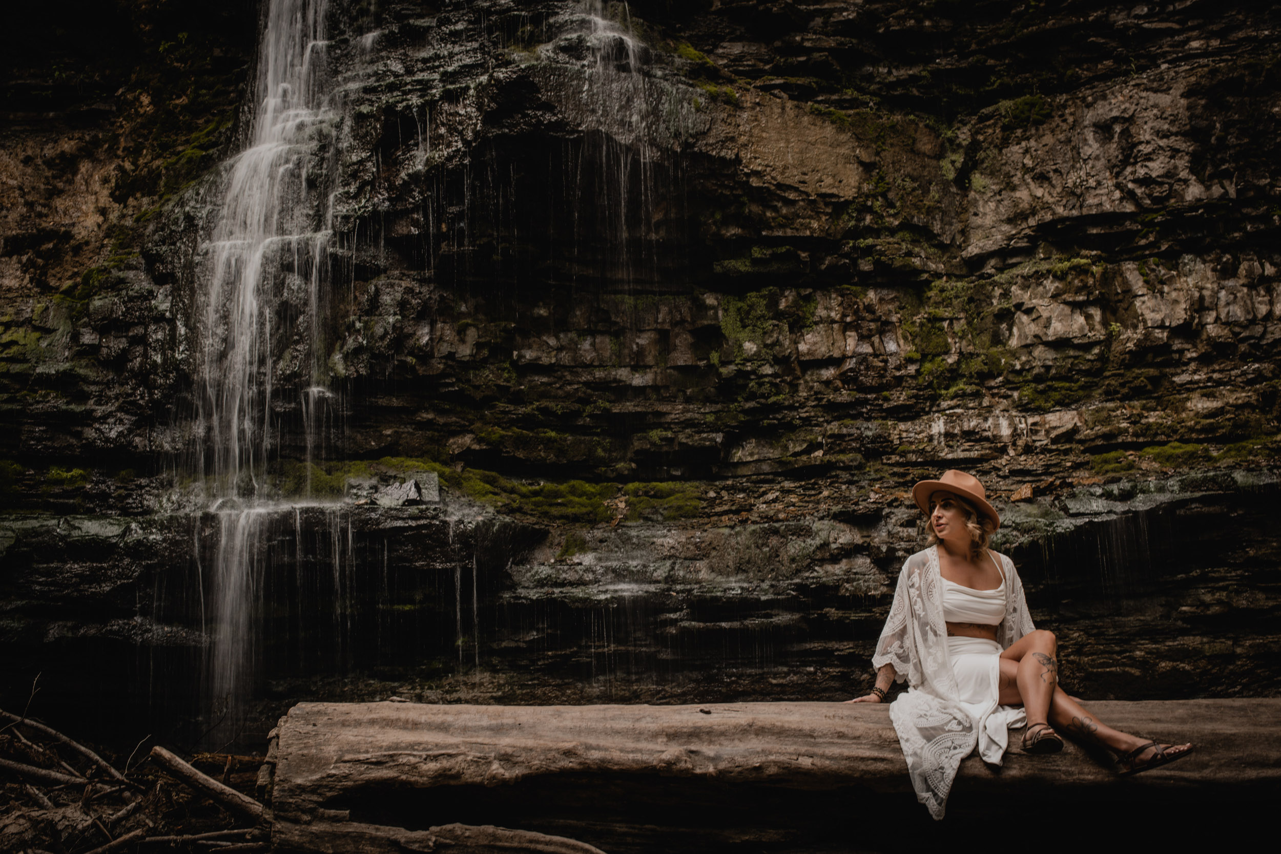 waterfall branding photoshoot