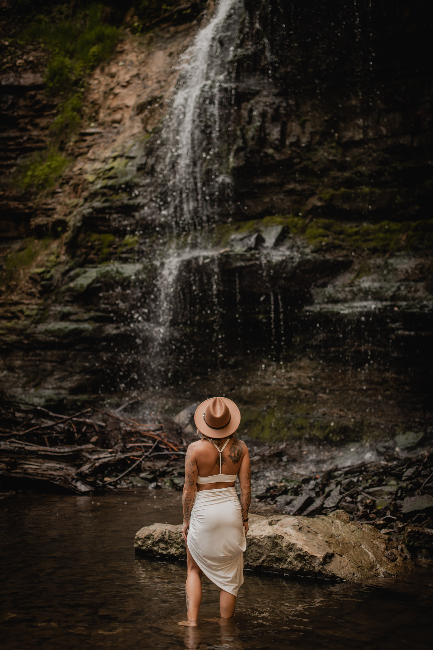 waterfall branding photoshoot