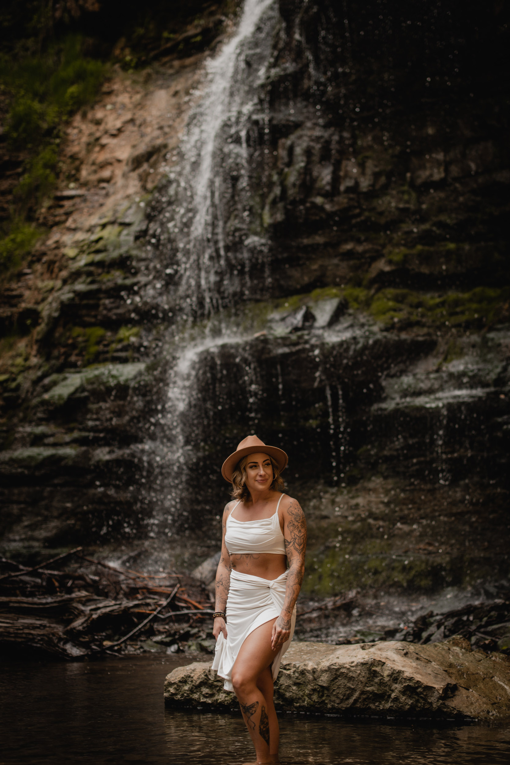 waterfall branding photoshoot