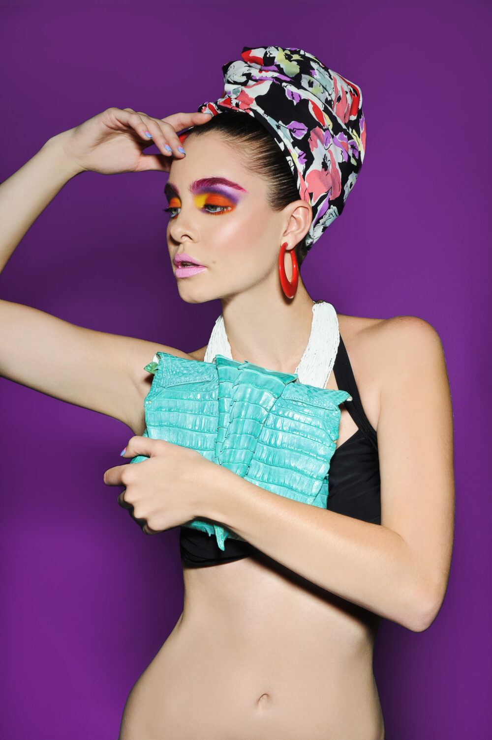 colourful editorial photoshoot