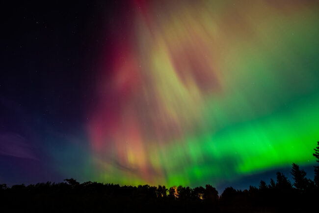 aurora borealis guelph ontario october 2024