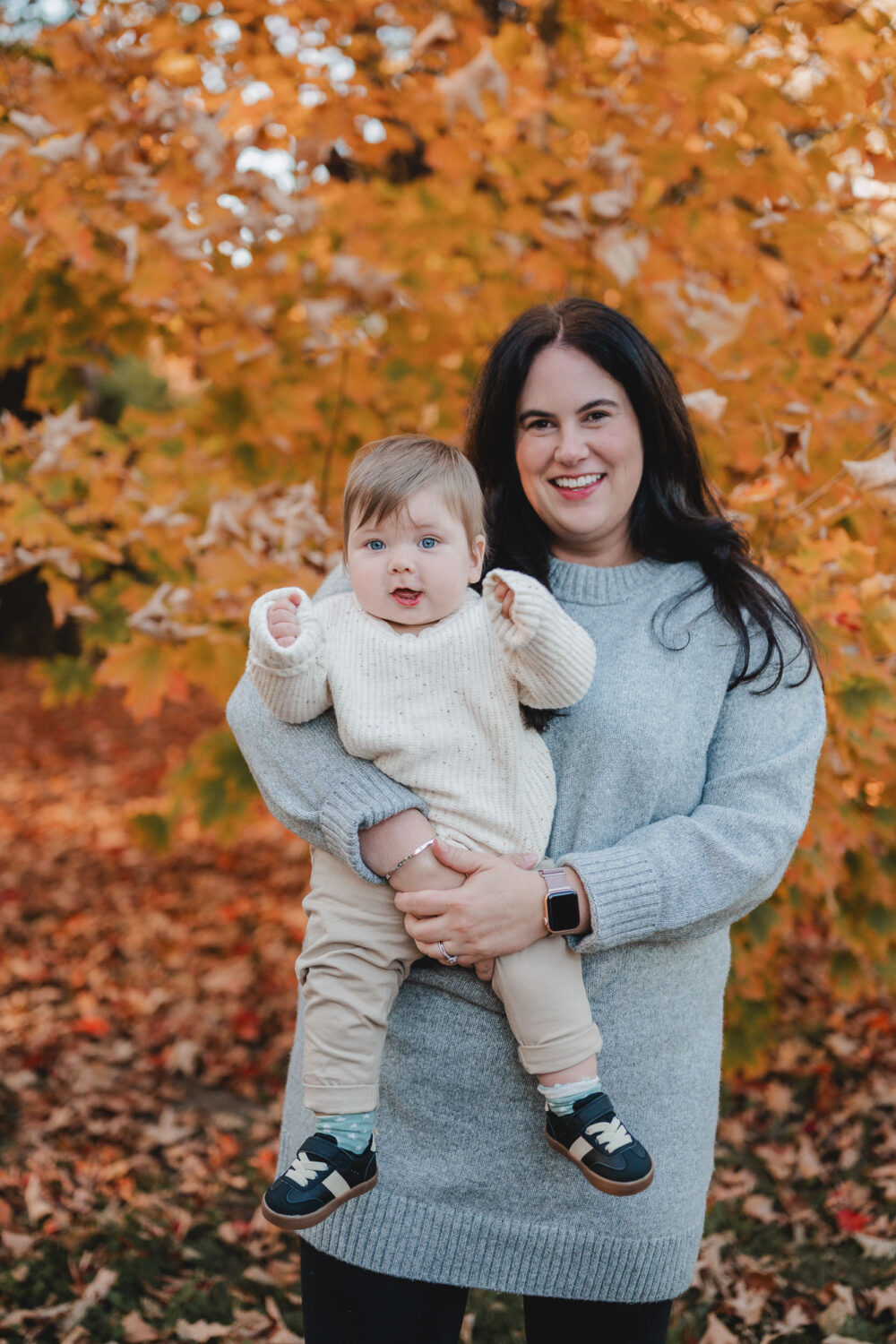 Candid fall family photography guelph arboretum