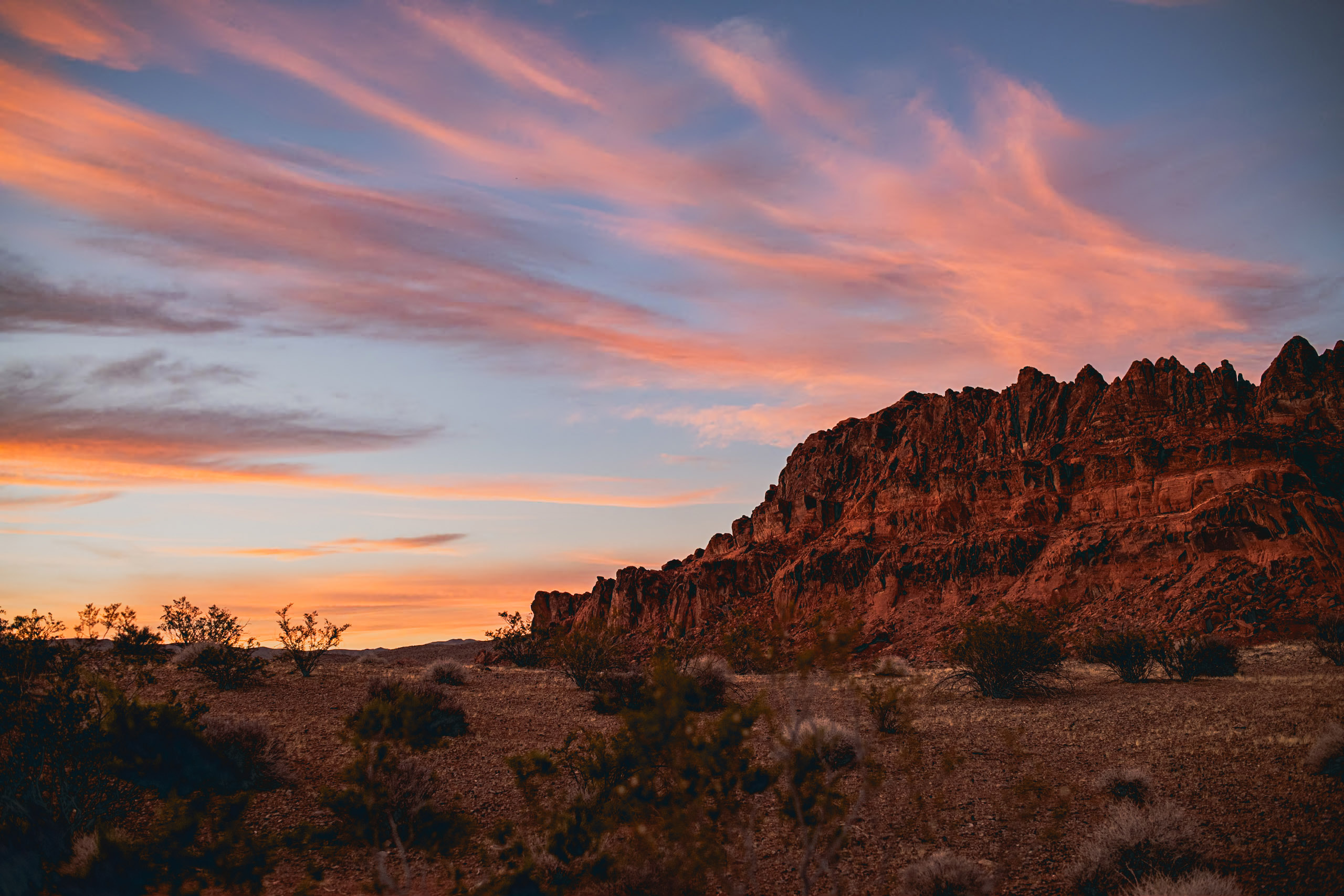 Valley of Fire Nevada Landscape sunset