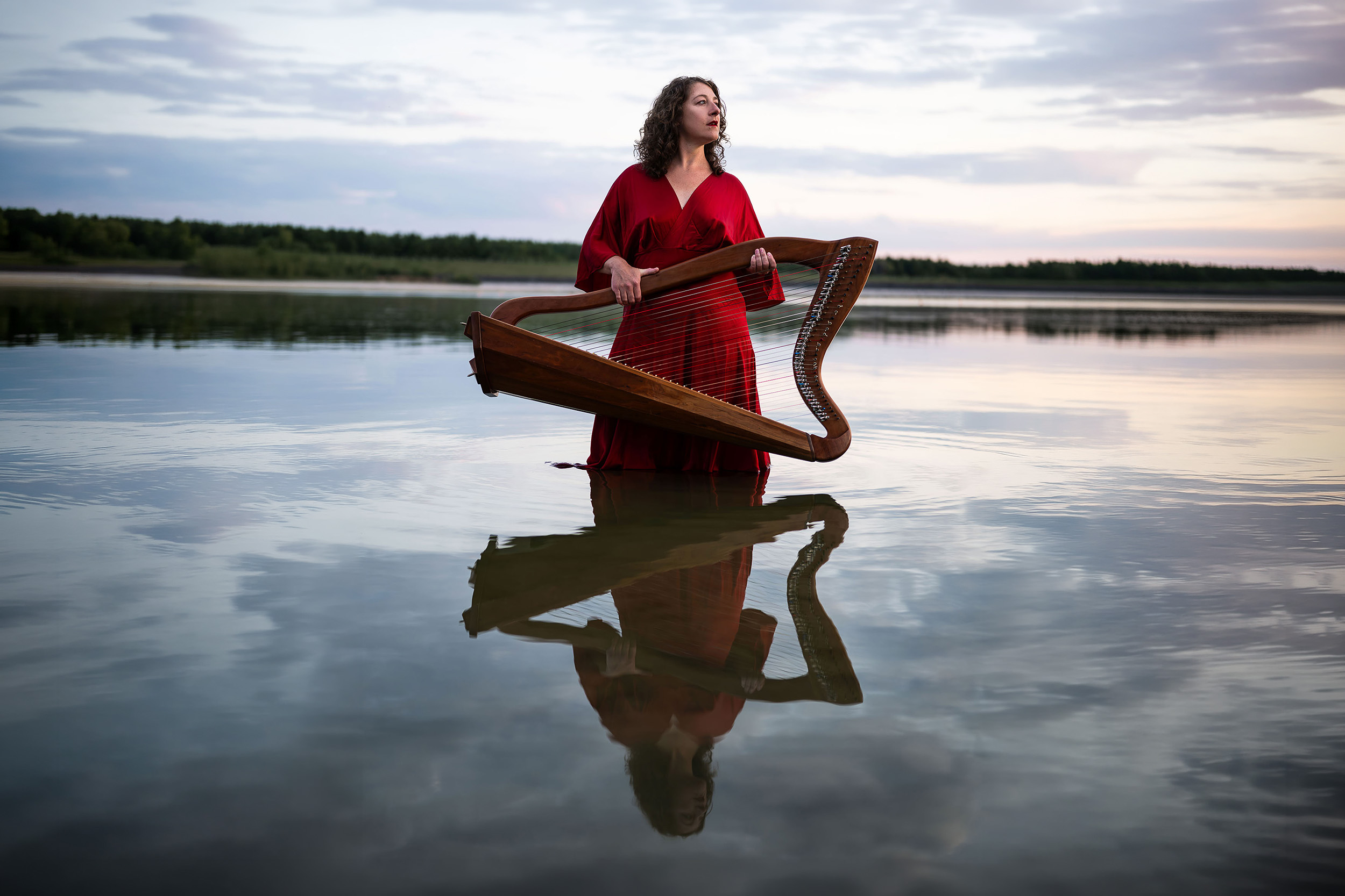 Harpist Musician Branding Photography Kitchener Guelph