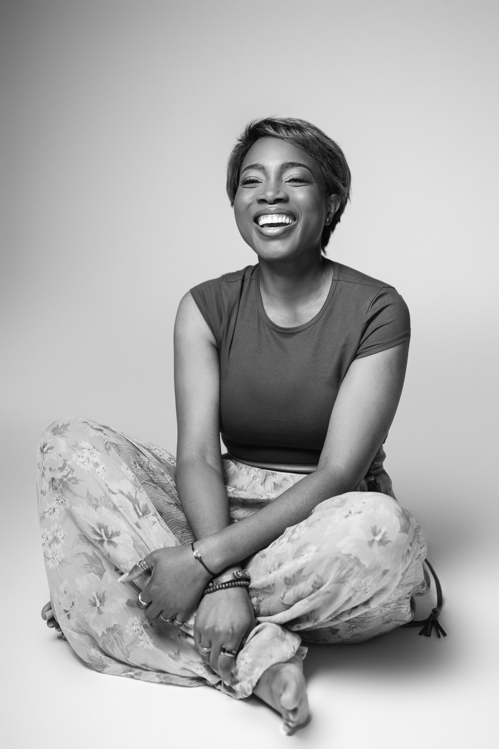 candid studio portrait photos